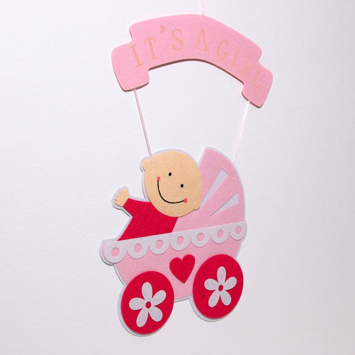 Украшение на гендер пати «Подвеска It's a Girl», 32×32×43 см