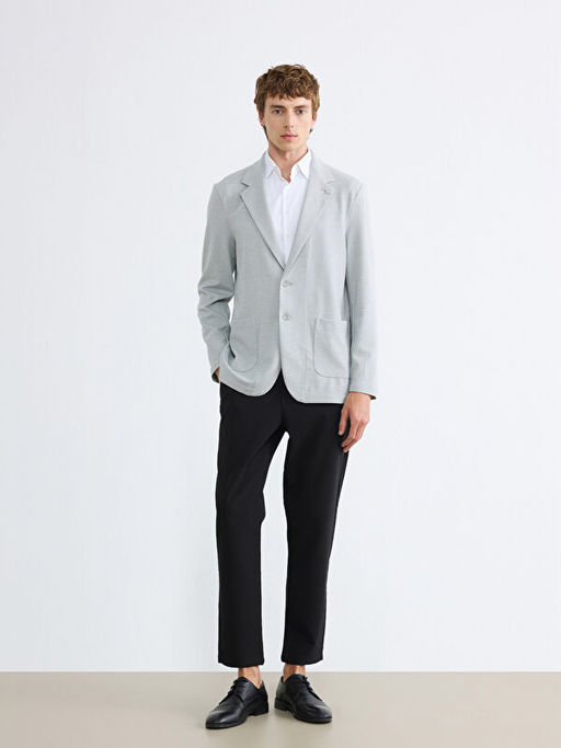 Dar Kal?p Erkek Blazer Ceket