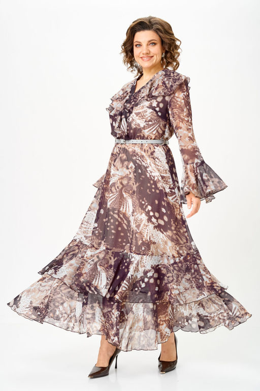 Платье Anastasia Mak 1280 Бежево-коричневый фото 2
