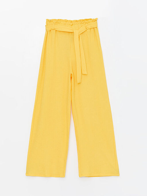 Beli Lastikli Wideleg K?z ?ocuk Pantolon
