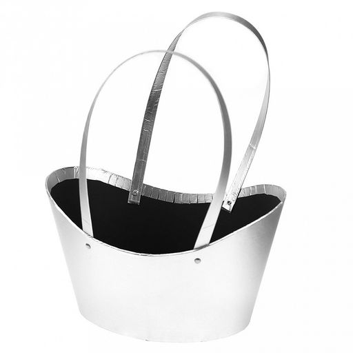 Сумка подарочная 25х17х14,5(31)см, серебро (Китай) ВОЗМОЖНЫ НЕБОЛЬШИЕ ПОТЕРТОСТИ НА КОРПУСЕ.