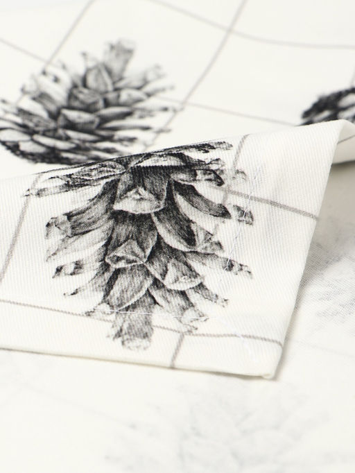 Набор салфеток сервировочных на стол Этель Christmas, 2 шт., белые, с декоративными кольцами, 45?45 см