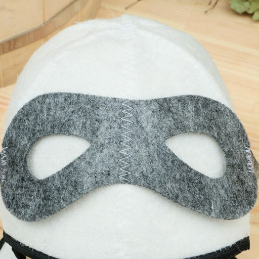 Шапка для бани и сауны «Лётчик», полиэфир 70%, шерсть 30%, белая, «Добропаровъ»