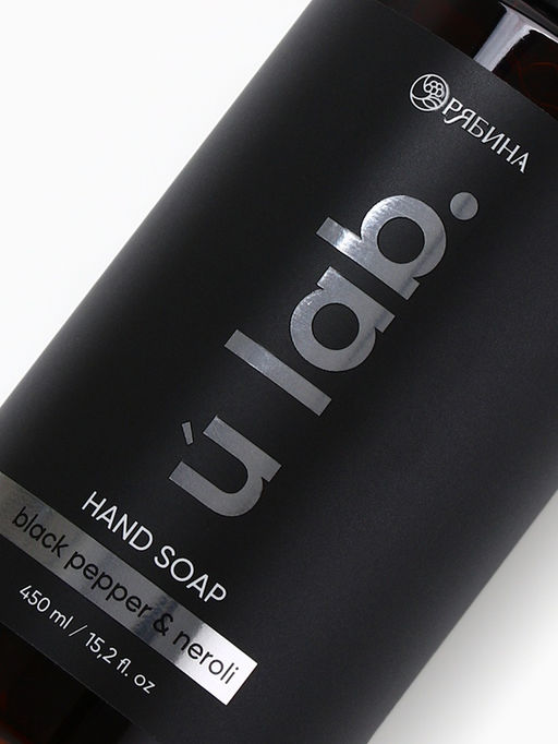 Мыло для рук жидкое, 450 мл, аромат чёрный перец и нероли, ULAB - URAL LAB фото 8