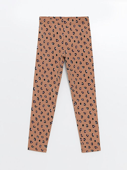 Beli Lastikli Desenli K?z ?ocuk Tayt