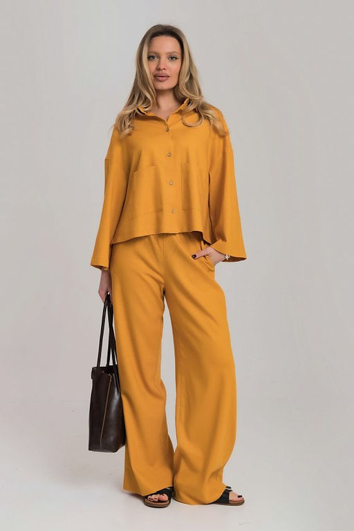 Костюм М325030а горчичный - Елена фото 2