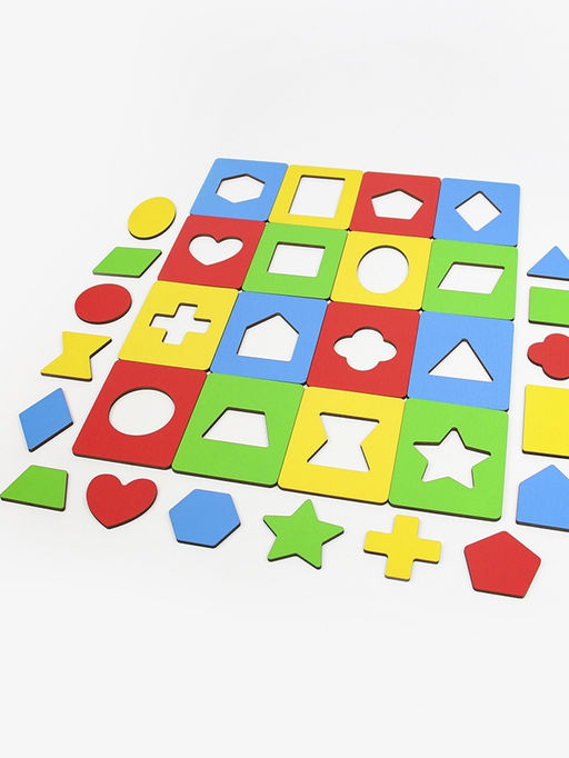 Досочки Сегена. 4 цвета, 16 неповторяющихся фигур, 4 уровня сложности PZL-72