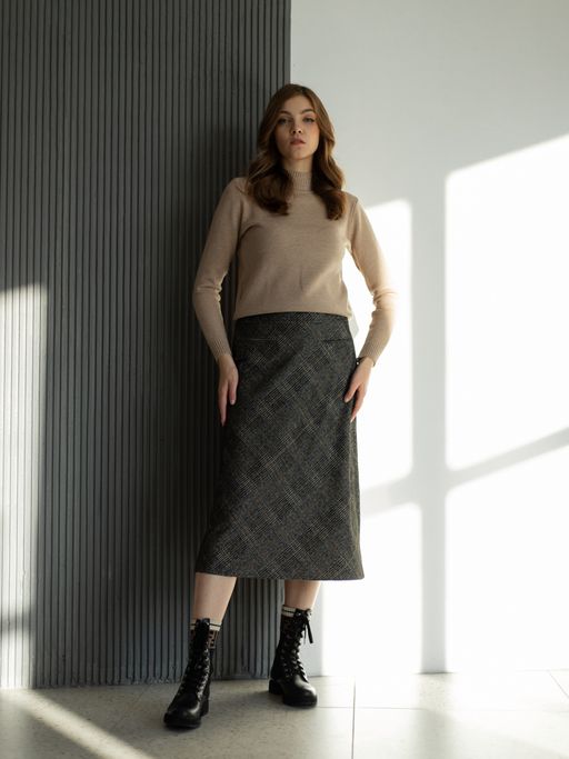 юбка в составе шерсть 761-0248 - Трика фото 3