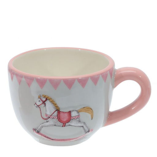 Набор чашка с блюдцем "Лошадка",, 250 мл, L15 W15 H8 см