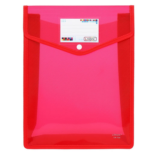 Папка-конверт на кнопке А4, 500 мкр, с расширением, вертикальная, карман для визиток, МИКС - Simaland фото 7