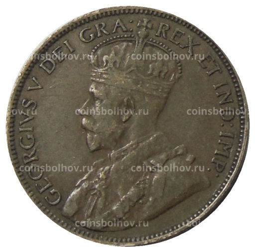 Монета 1 цент 1918 года Канада