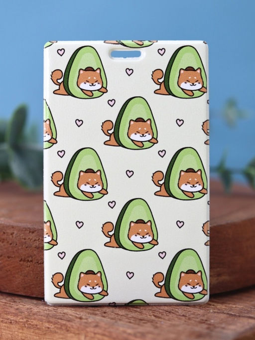 Держатель для карт Аниме Many shiba inu avocado (6,5 х 10,4 см)