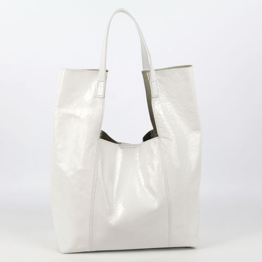 Женская мягкая кожаная сумка шоппер 0054-3 - Cidirro фото 2