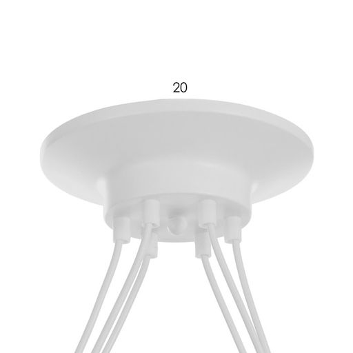 Светильник BayerLux «Скин паук», 6×40 Вт, E27, 30×30×20-150 см, белый