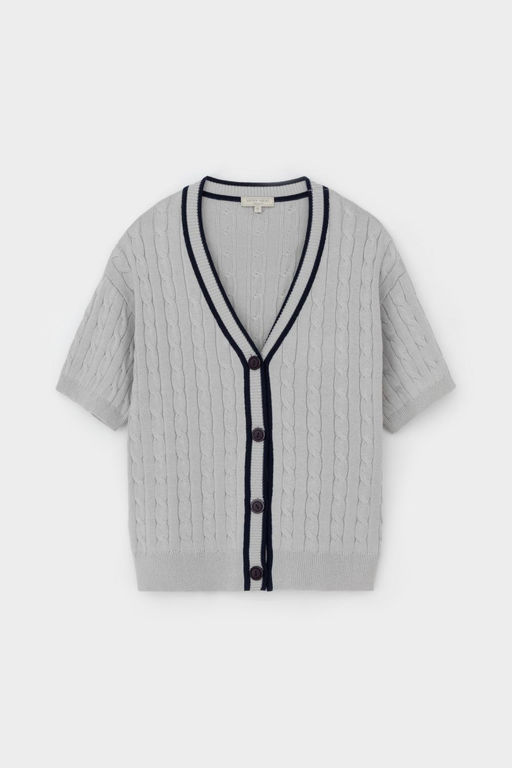 ЕВ 30210/жемчужный серый кардиган жен