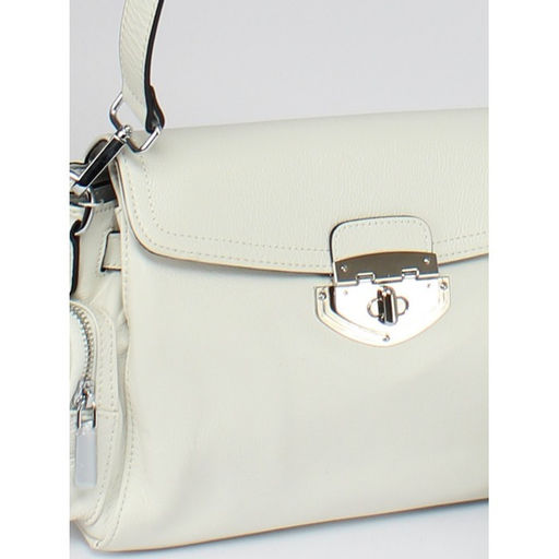 Сумка женская натуральная кожа GU 2033-3626, 1отд, плечевой ремень, белый SALE 259847 - Adelia фото 9