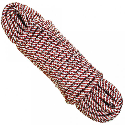 Шнур бытовой плетенный 20м д13мм "Практичный" нейлон, цвета микс (Китай)