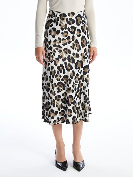 Standart Fit Desenli Kad?n Etek