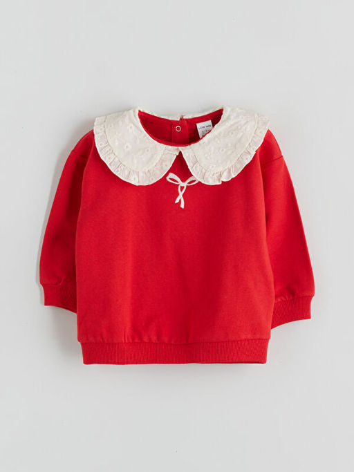 Bebe Yaka K?z Bebek Sweatshirt