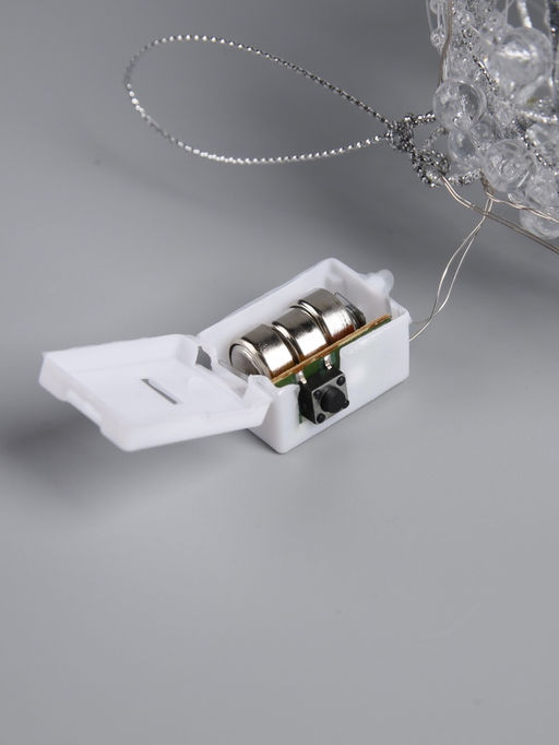 Подвеска световая Снежок, 10 см, 10 LED, от батареек AG13х3, свечение белое - Luazon lighting фото 4