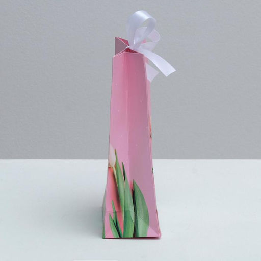 Пакет подарочный с лентой Самой прекрасной, 13 23 7 см - Дарите счастье фото 3