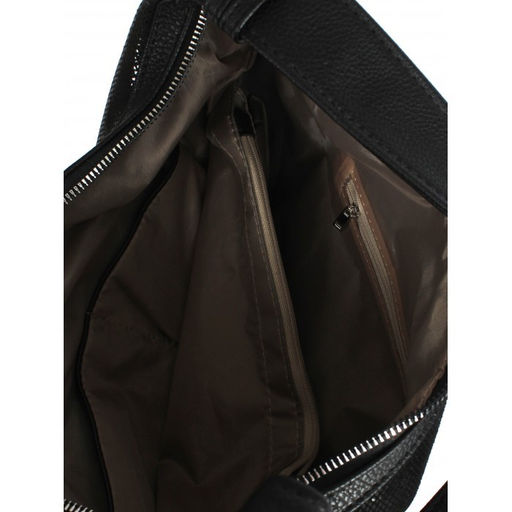 Сумка женская натуральная кожа ADEL-186 (отделка ИСК/КОЖА), 1отд+кар/пер. черный 263190