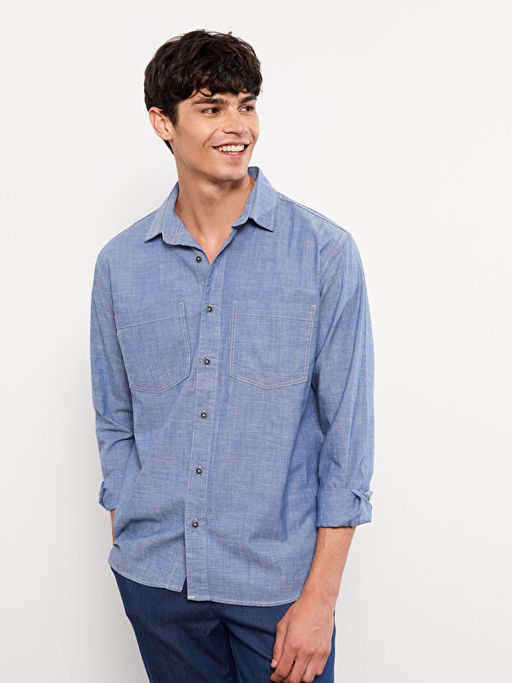 Rahat Kal?p Uzun Kollu Erkek G?mlek