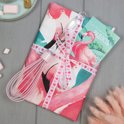 Набор подарочный Вдохновения полотенце 40х73 см, венчик кухонный. - Этель фото 2