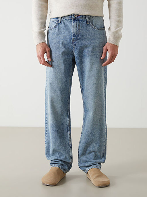 Baggy Fit Erkek Jean Pantolon