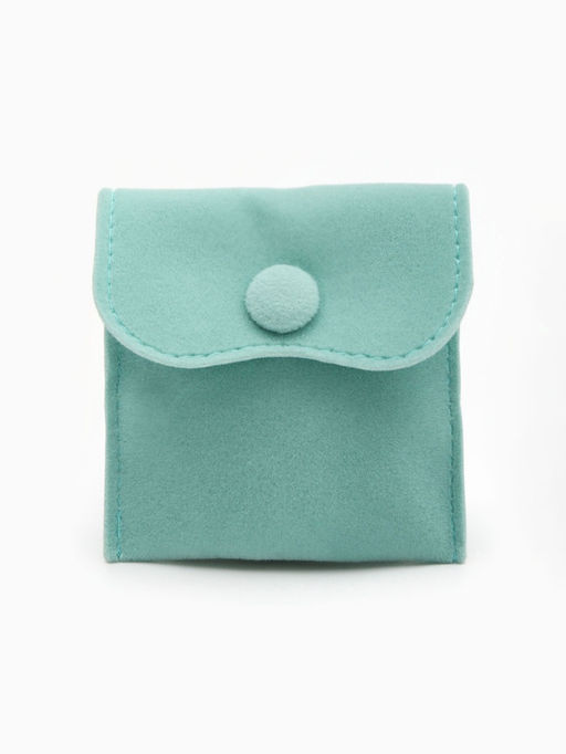 Набор конвертиков для украшений 10 шт. бархатный, 7×7 см, бирюзовый (7461969)