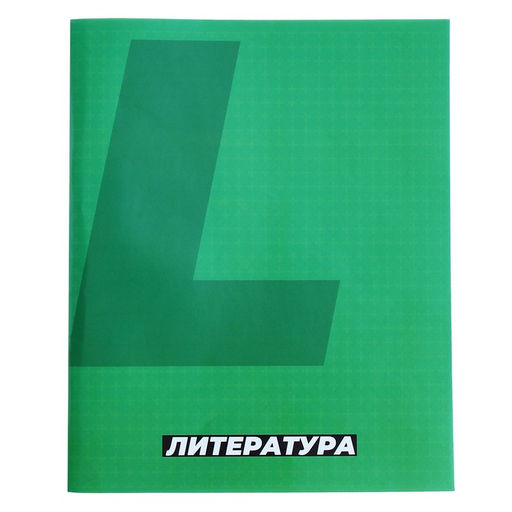 Цена за 15 шт. Предметная тетрадь по литературе Calligrata. MonoTone, 36 листов, в линейку, со справочным материалом, обложка из мелованной бумаги