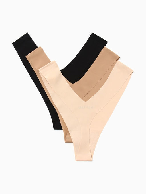 Трусы бесшовные стринги KAFTAN, набор 3 шт., размер 44-46