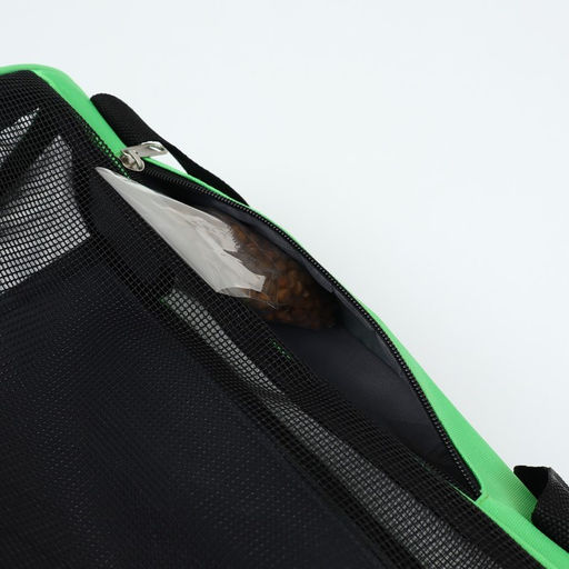 Сумка-переноска сетчатая, 48 х 26 х 31 см, зелёная - Пижон фото 12