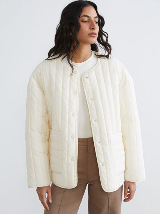 Bisiklet Yaka Oversize Kad?n Mont