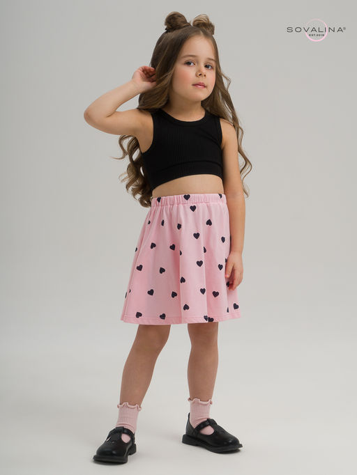 Костюм Мальвина КТ черный-черные сердечки - Sovalina фото 10