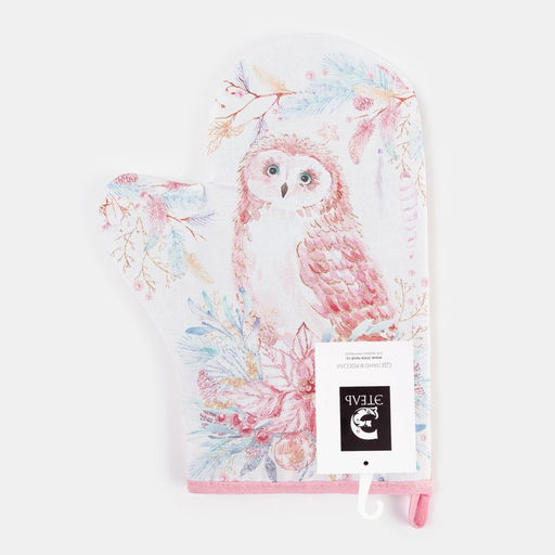 Варежка-прихватка Совушка 20х28см,100% х/л, ватин 250г/м2 - Этель фото 4