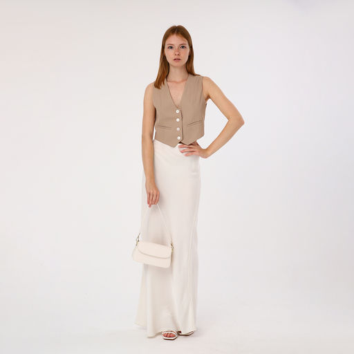 Сумка женская мессенджер на магните, 22×6×12 см, белая