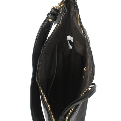 Сумка женская искусственная кожа DJ-CM 6743-BLACK, 1отд, плечевой ремень, черный SALE 257672 - Adelia фото 3