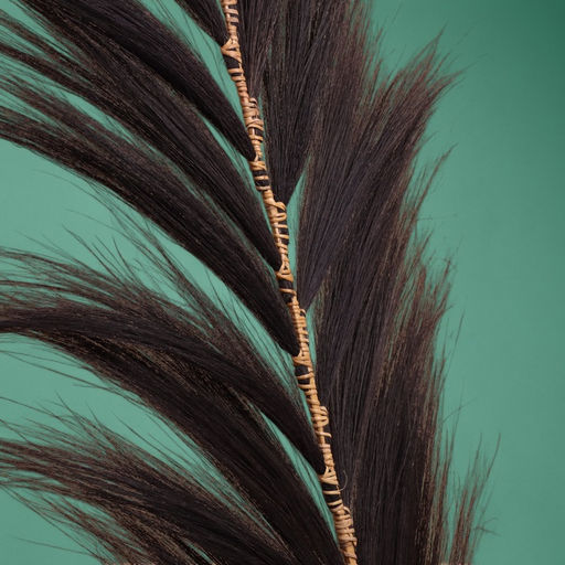 Сухоцвет на бамбуковом стебле, 250 см, тёмный