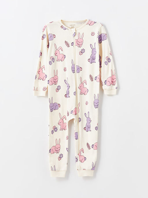 Bisiklet Yaka Basic K?z Bebek Tulum