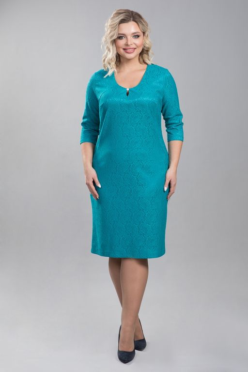 Платье 1230 бирюзовый - Novita фото 2