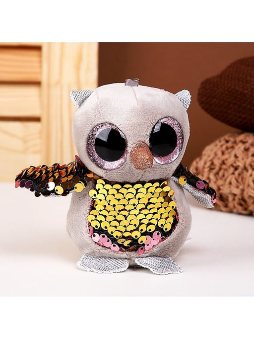 Мягкая игрушка Сова, на брелоке, 10 см, цвета МИКС - Simaland фото 14
