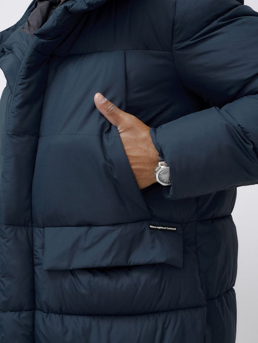 Парка MTFORCE мужская зимняя модная удлиненная спортивная темно-синего цвета 2416_1TS фото 13