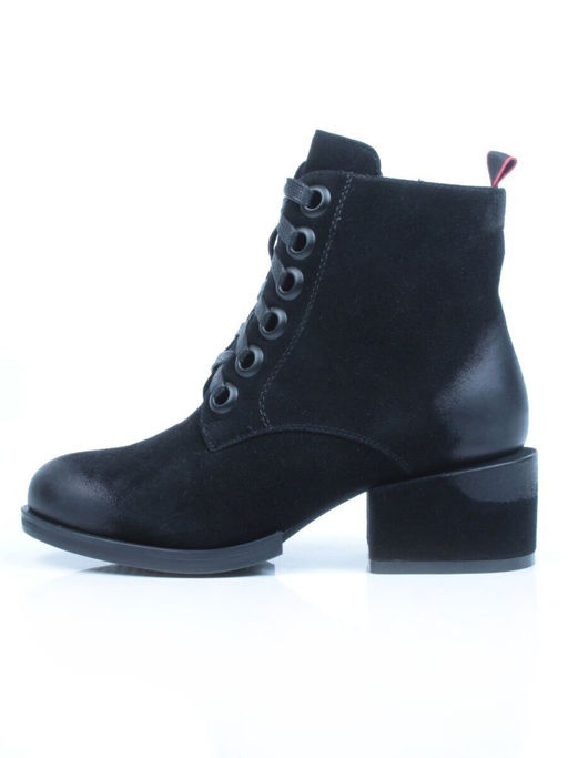 04-XR189-1 BLACK Ботинки зимние женские (натуральная замша, натуральный мех) - Фабричный китай фото 8