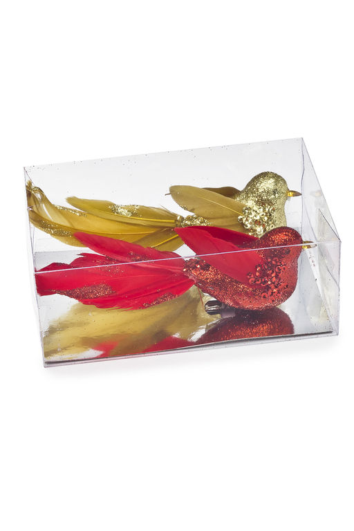 Птички декоративные с зажимом 13 см (2 шт) SF-5036, №5 - No name фото 2