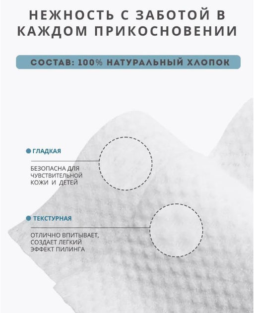 Полотенца - салфетки хлопок 20х20см, 40шт