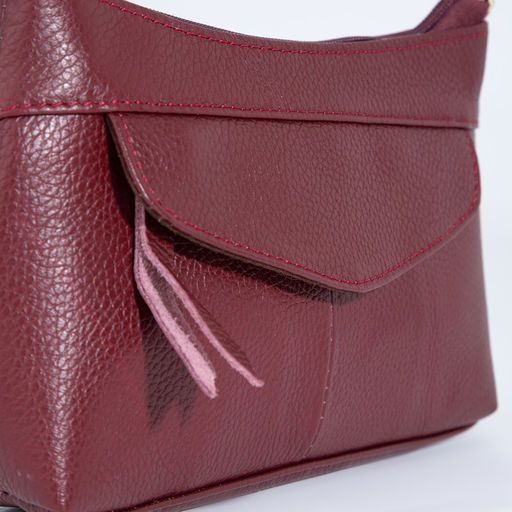 Сумка кросс-боди на молнии, цвет бордовый - Simaland фото 6