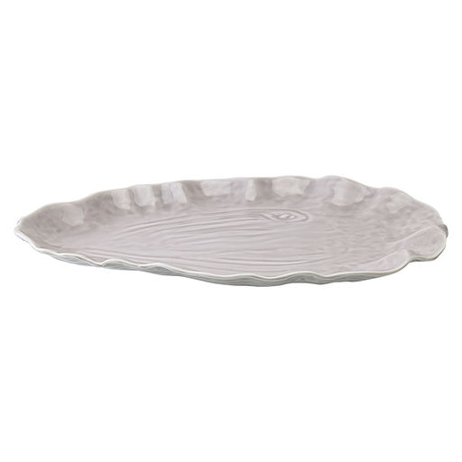 Блюдо сервировочное Clams серого цвета из коллекции Sea treasures