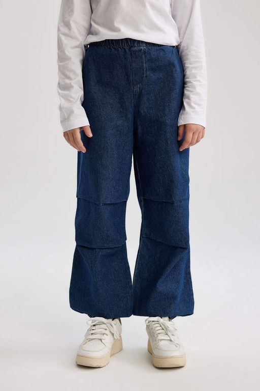 Брюки для бега с парашютом для девочек - Defacto фото 8