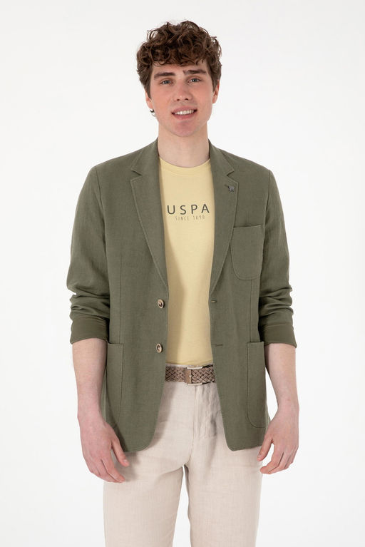 Erkek Koyu Haki Ceket Sepette S_rpriz _ndirim